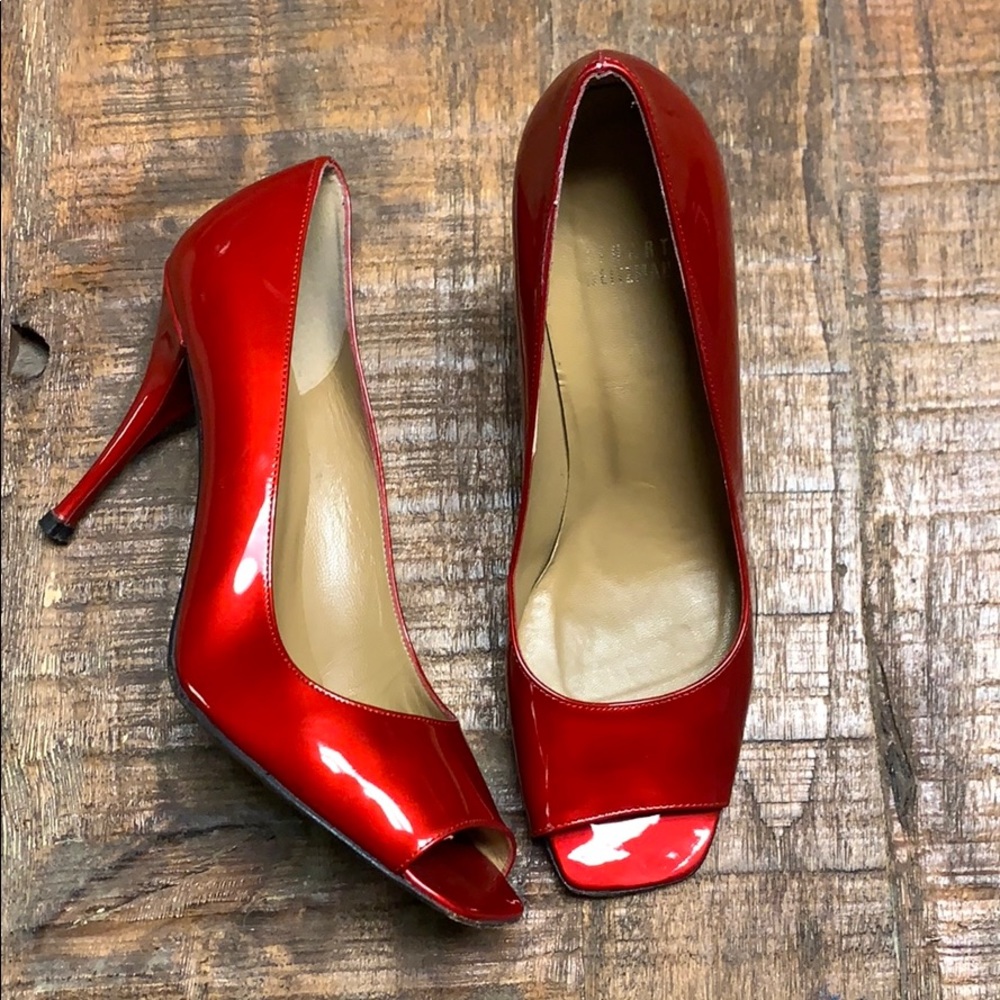 Stuart Weitzman red heels style “Linda”